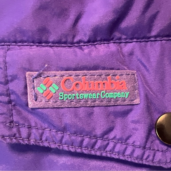 Columbia Women Size m. Purple 90’s Vintage - Picture 7 of 11